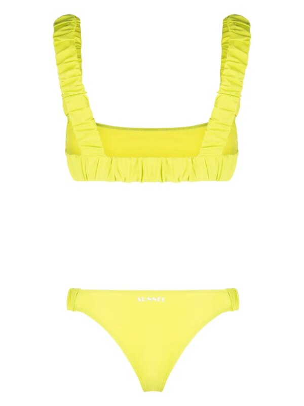 Sunnei Bikini met logoprint - Groen