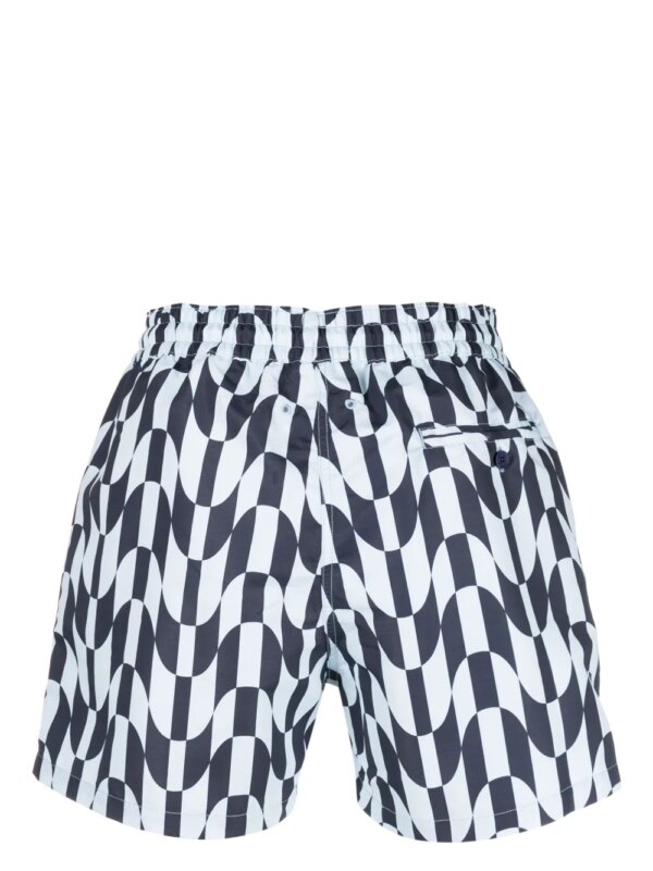 Frescobol Carioca Zwembroek met abstracte print - Blauw