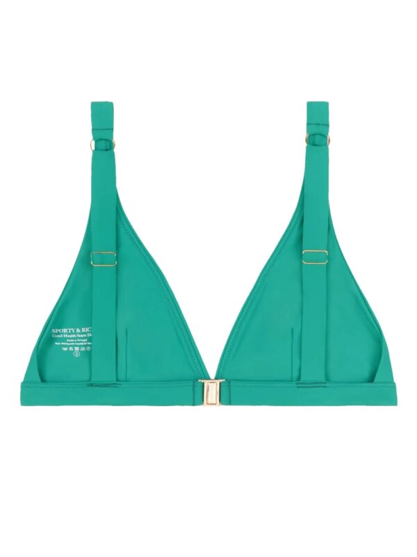Sporty & Rich Bikinitop met logoprint - Groen