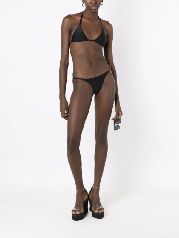 Amir Slama Bikinitop met striksluiting - Zwart