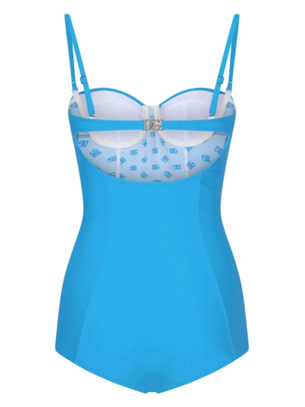 Dolce & Gabbana Badpak met logo - Blauw