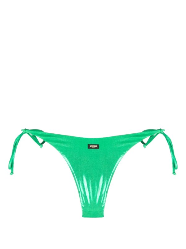 Moschino Bikinislip met logoprint - Groen