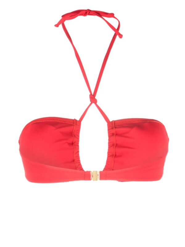 Moschino Bikinitop met halternek - Rood