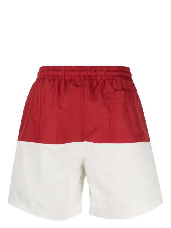 Brunello Cucinelli Shorts met vlakken - Rood