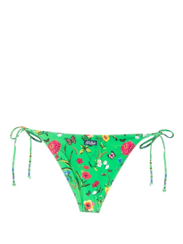 MC2 Saint Barth Bikinislip met bloemenprint - Groen