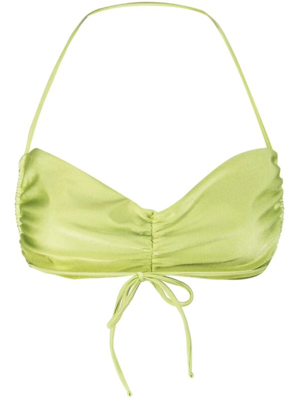 JADE Swim Isla bikinitop met ruches - Groen
