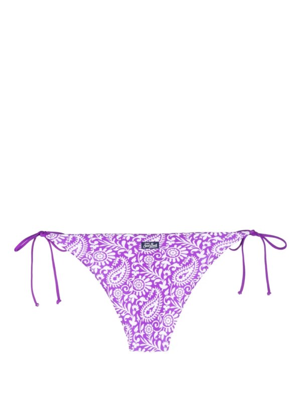 MC2 Saint Barth Bikinislip met paisley-print - Paars