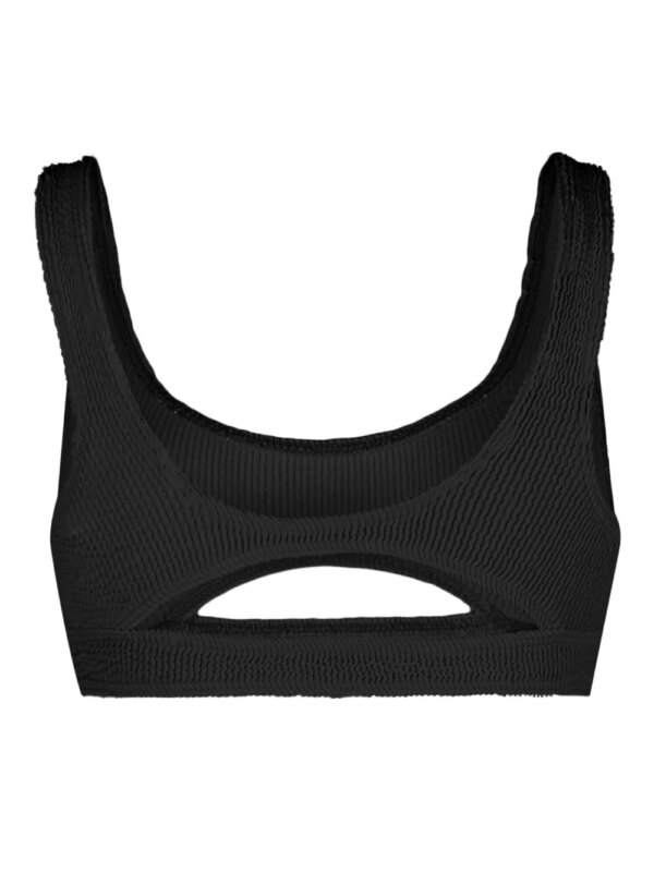 Bond-eye Gekreukte bikinitop - Zwart