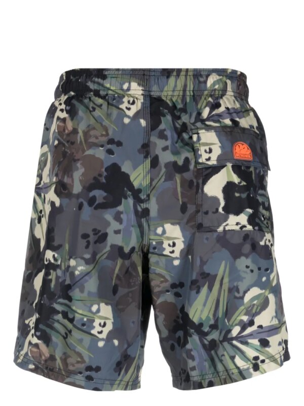 Sundek Zwembroek met print - Groen