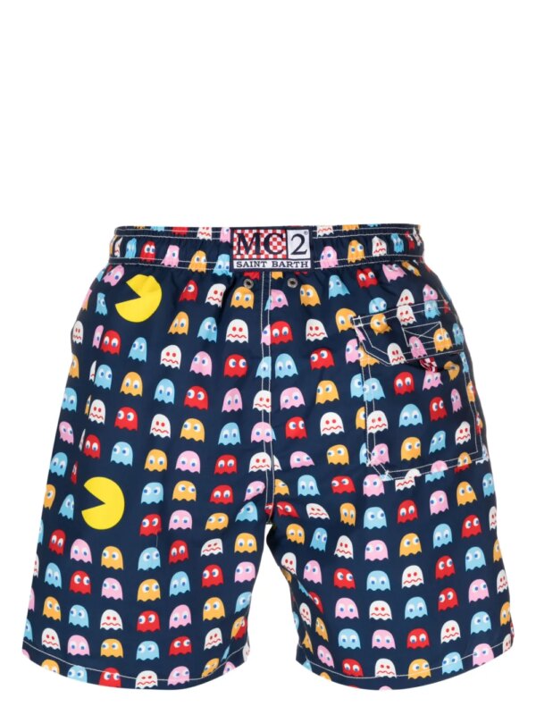 MC2 Saint Barth Zwembroek met paisley-print - Blauw