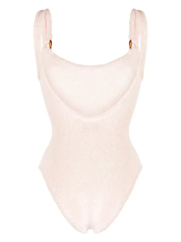 Hunza G Geribbelde onesie - Beige