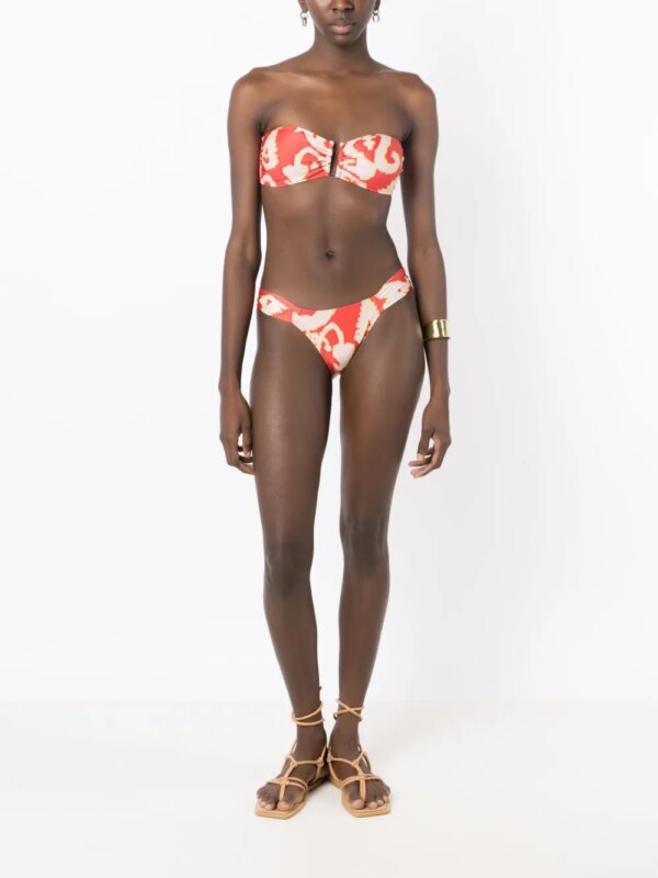 Lenny Niemeyer Gedrapeerde bikinislip - Rood