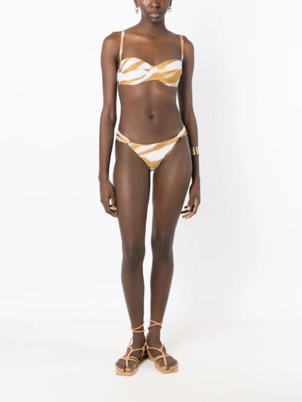 Lenny Niemeyer Bikinislip met gedraaid detail - Bruin