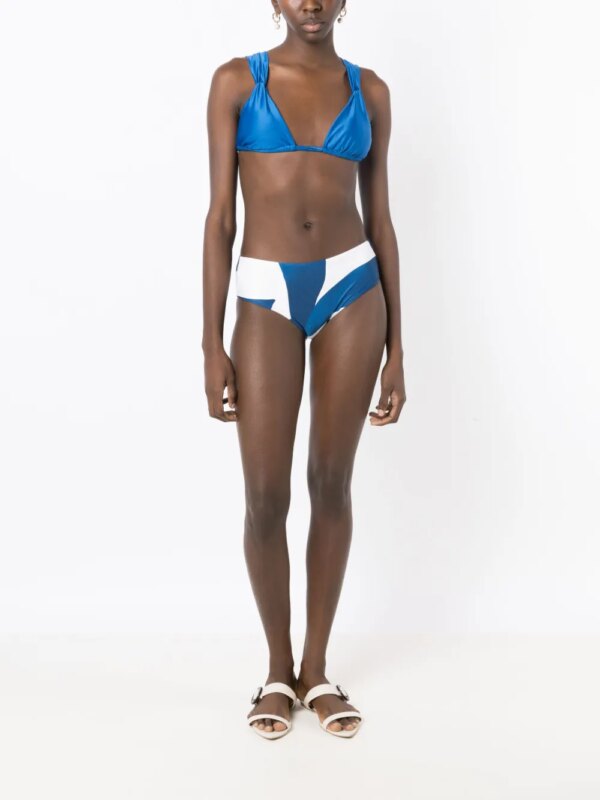Lenny Niemeyer Bikinitop met gedraaid detail - Blauw