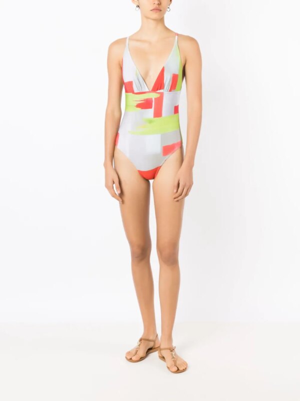 Lenny Niemeyer Badpak met V-hals - Veelkleurig