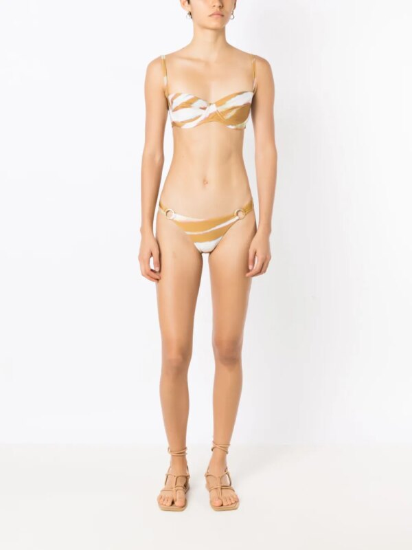 Lenny Niemeyer Bikinislip met abstracte print - Beige