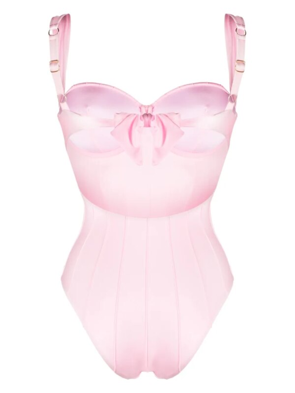 Noire Swimwear Badpak met balconette - Roze