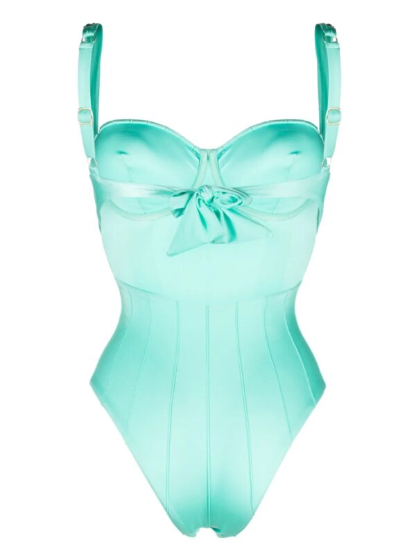 Noire Swimwear Badpak met balconette - Blauw