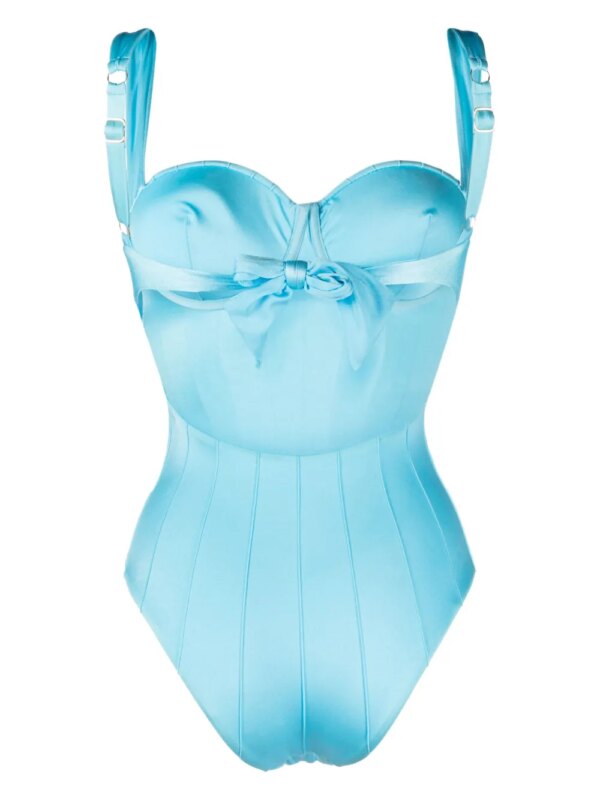 Noire Swimwear Badpak met balconette - Blauw