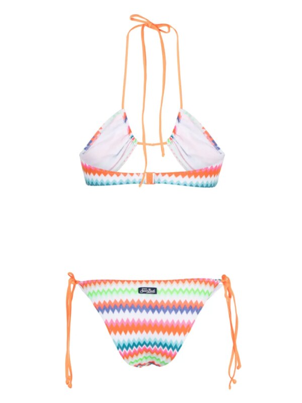 MC2 Saint Barth Bikini met zigzagprint - Oranje