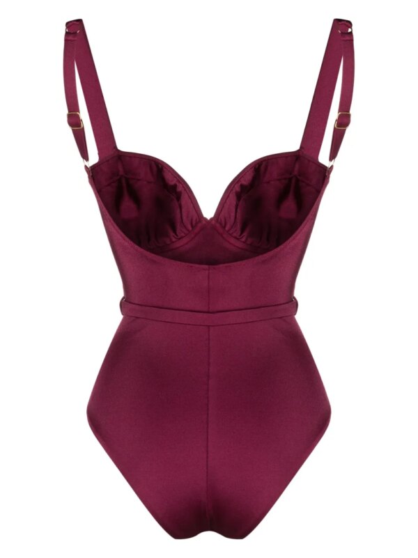 Noire Swimwear Badpak met ceintuur - Roze