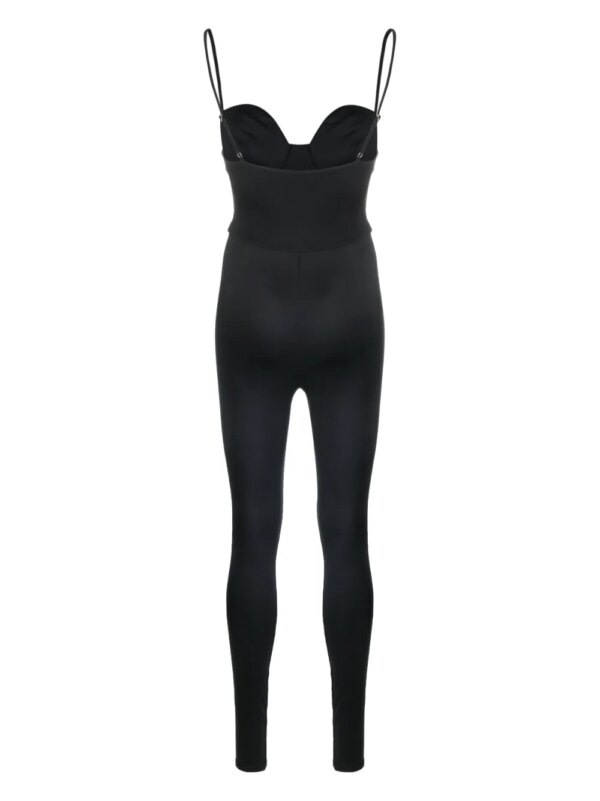 Noire Swimwear Badpak met tonaal stiksel - Zwart