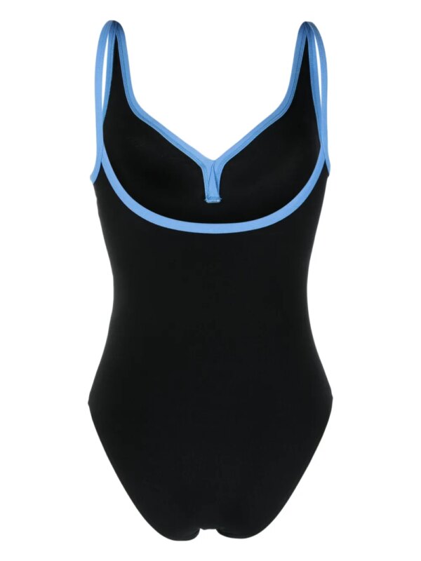 Lisa Marie Fernandez Badpak met contrasterende afwerking - Zwart