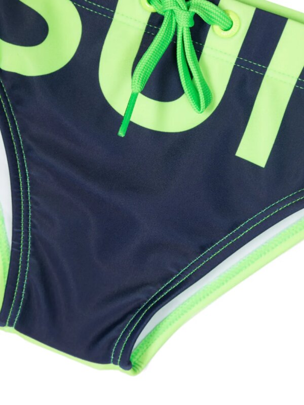 Sundek Zwembroek met logoprint - Blauw