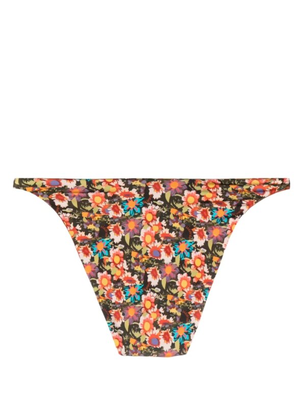 SIEDRES Bikinislip met bloemenprint - Groen