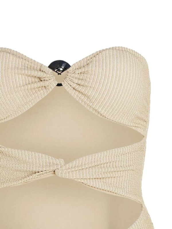 Karl Lagerfeld Strapless badpak - Beige