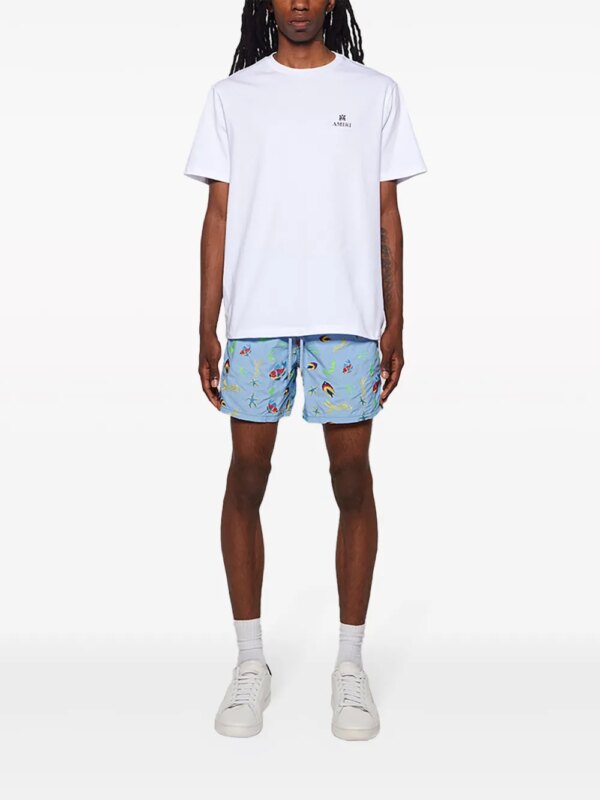 Vilebrequin Zwembroek met borduurwerk - Blauw