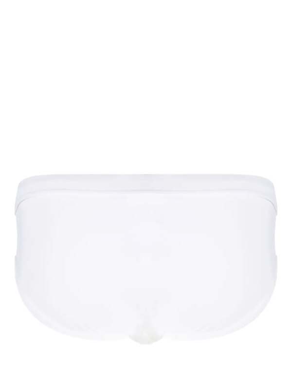 Dolce & Gabbana Zwembroek met logoplakkaat - Wit