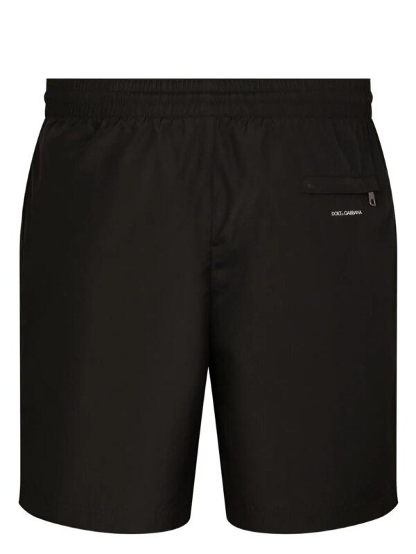 Dolce & Gabbana Zwembroek met logoprint - Zwart