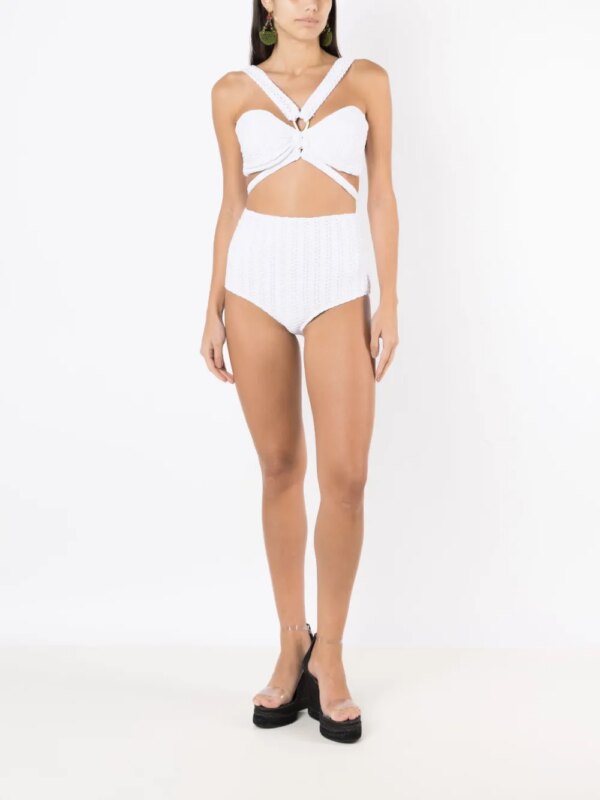 Amir Slama Bikini met V-hals - Wit