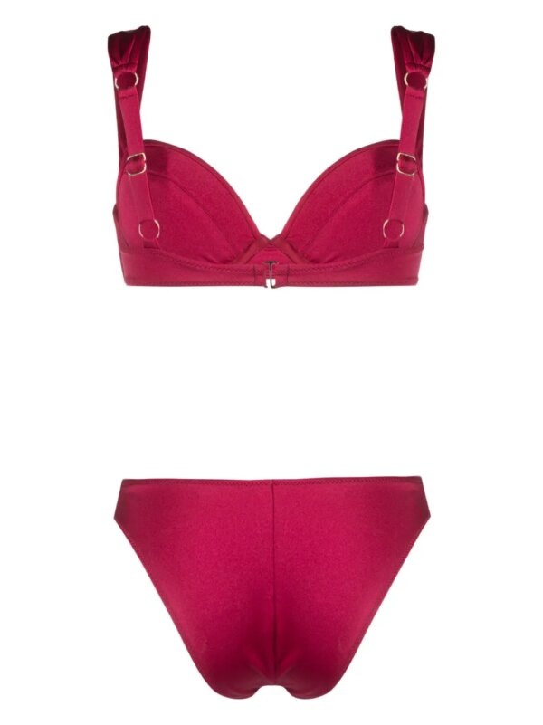 Noire Swimwear Bikini met schelp amulet - Rood