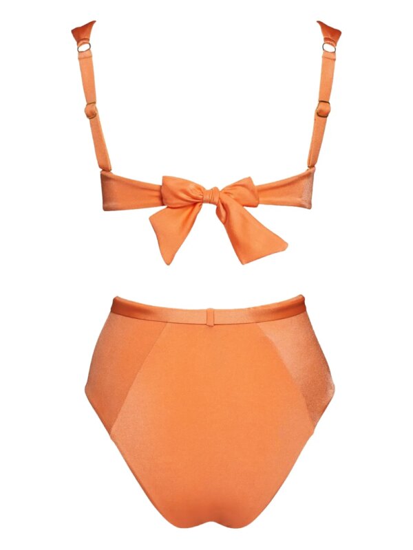 Noire Swimwear Bikini met schelpbedel - Oranje