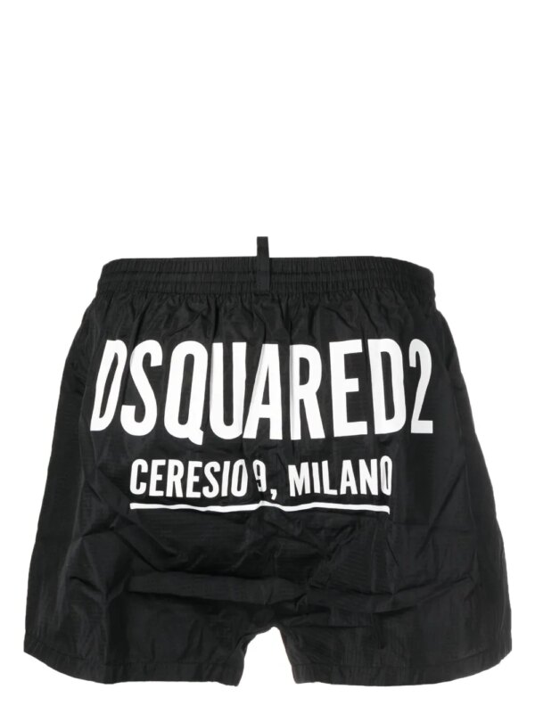 DSQUARED2 Zwembroek met logoprint - Zwart