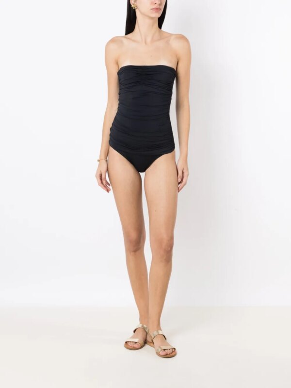 Lygia & Nanny Badpak met ruches - Zwart