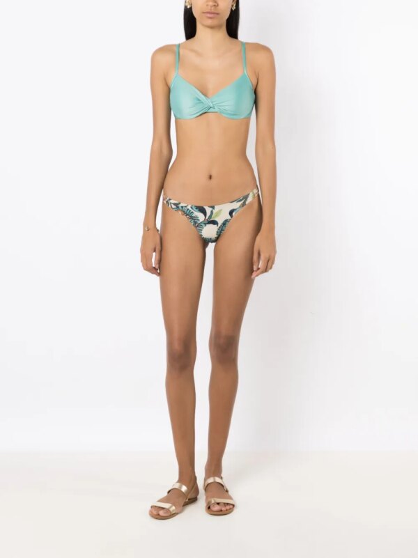 Lygia & Nanny Bikinitop met gedraaid detail - Blauw