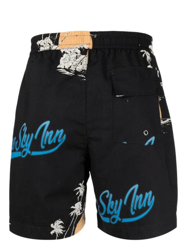 BLUE SKY INN Zwembroek met print - Zwart