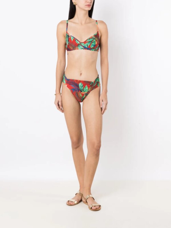 Lygia & Nanny Bikinitop met bloemenprint - Rood