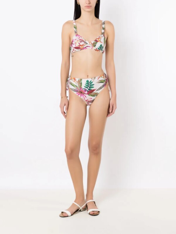 Lygia & Nanny Bikini met bloemenprint - Wit
