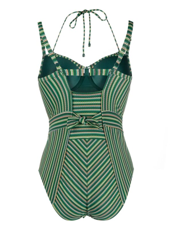 Marlies Dekkers Pre-owned gestreept badpak - Groen