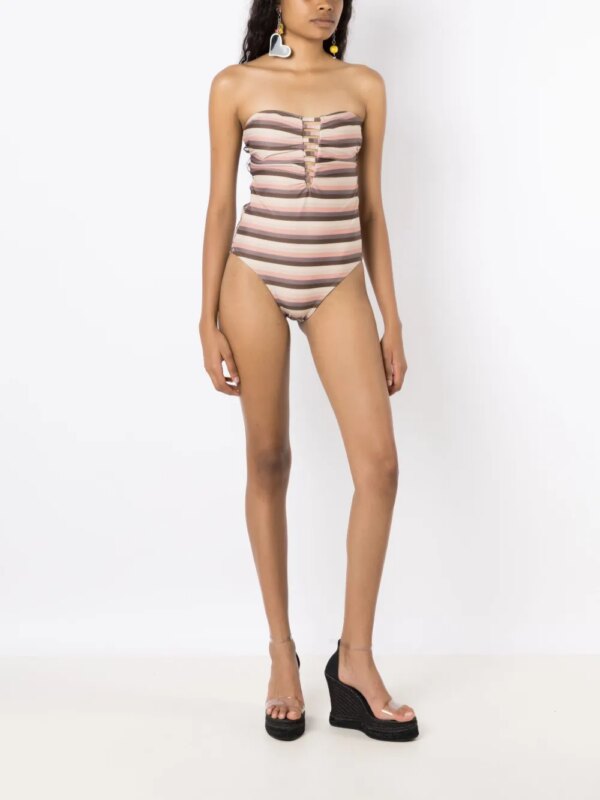 Amir Slama Strapless badpak - Beige