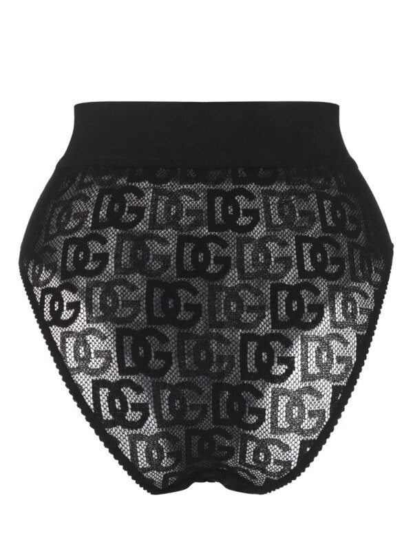 Dolce & Gabbana Slip met logo-jacquard - Zwart
