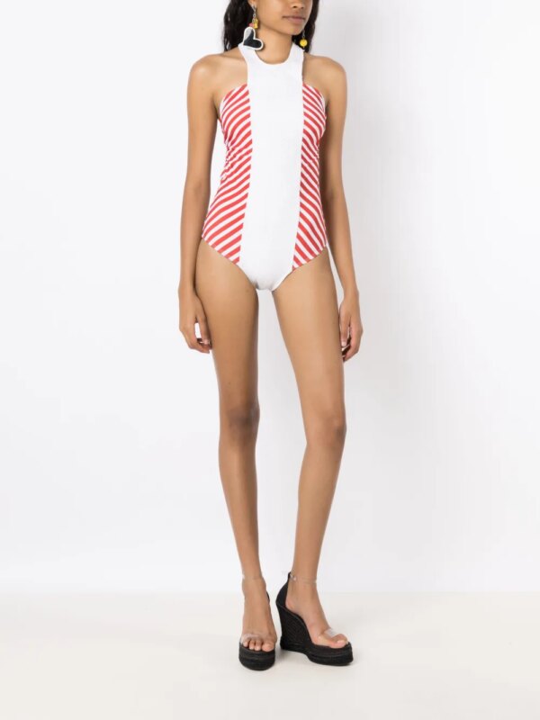 Amir Slama Badpak met halternek - Wit