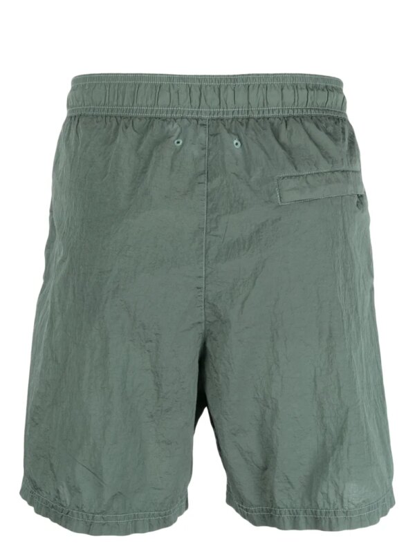 Stone Island Zwembroek met Compass-patroon - Groen