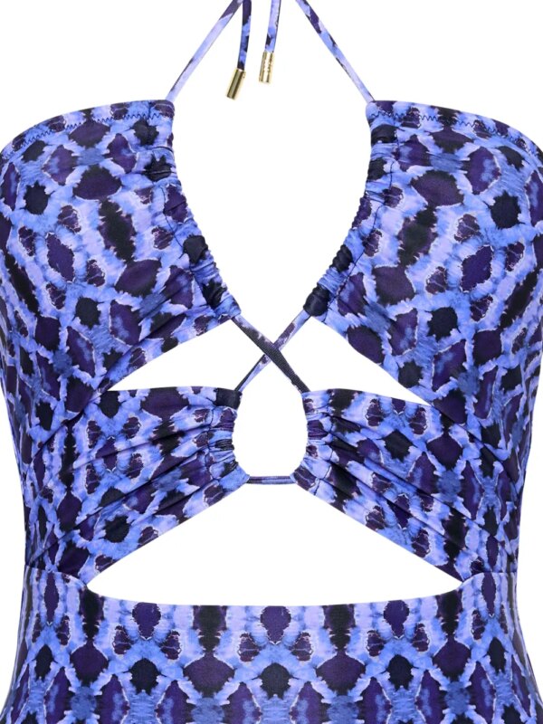Rebecca Vallance Badpak met print - Paars
