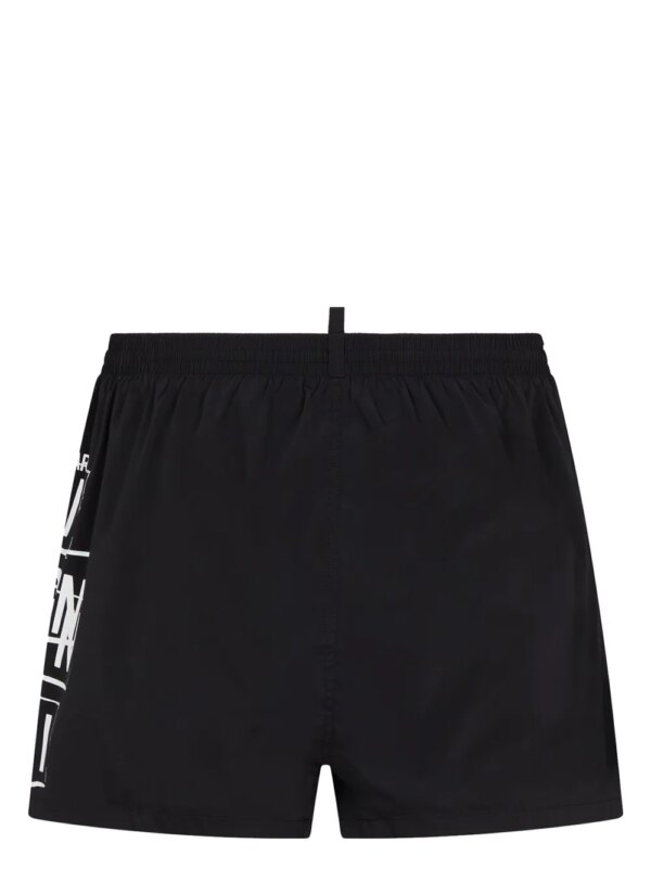 DSQUARED2 Icon zwembroek met logoprint - Zwart