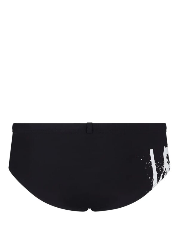 DSQUARED2 Zwembroek met logoprint - Zwart